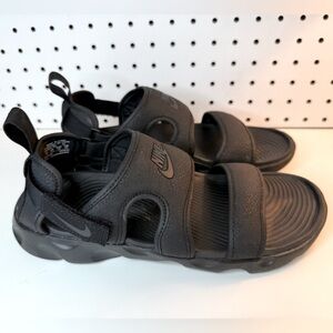 Nike OWAYSIS Women’s 8M Triple Black CK9283-001 Multi Back Strap Slides Sandals